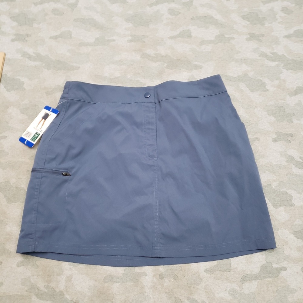 32 Degrees Cool Skort Womens Large Blue Pockets NWT Outdoors‎ Hiking Travel